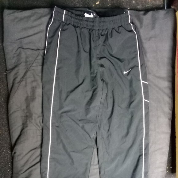 Vintage Y2K Nike Striped Mesh Lined Wind Pants Joggers Trainers - Picture 2 of 8